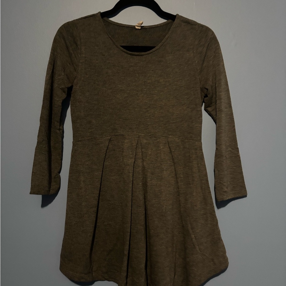 Gray MATERNITY long sleeve